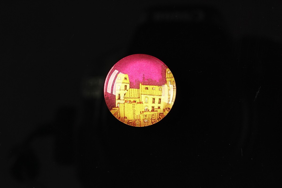 Cabochon sticla 18mm "City lights" cod 103