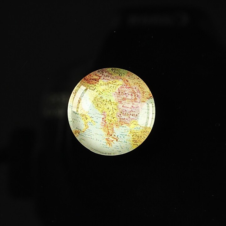 Cabochon sticla 18mm "Vintage world map" cod 111