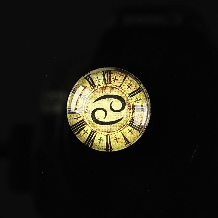 Cabochon sticla 18mm "Steampunk zodiac" rac cod 122