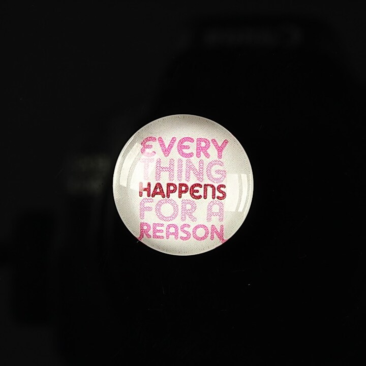 Cabochon sticla 18mm "Life quotes" cod 128