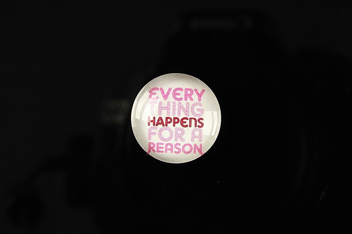 Cabochon sticla 18mm "Life quotes" cod 128