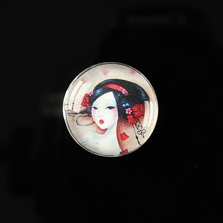 Cabochon sticla 20mm "Once upon a time" cod 152