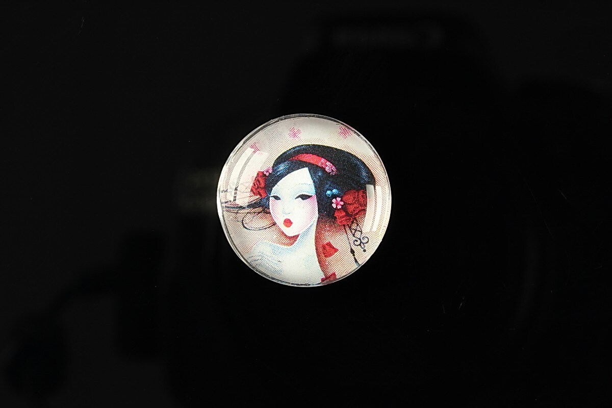 Cabochon sticla 20mm "Once upon a time" cod 152