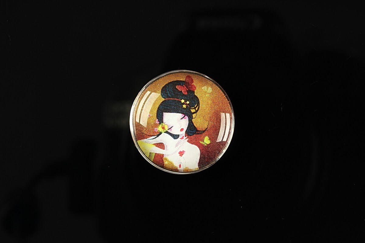 Cabochon sticla 20mm "Once upon a time" cod 153
