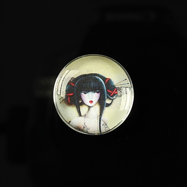 Cabochon sticla 20mm "Once upon a time" cod 155