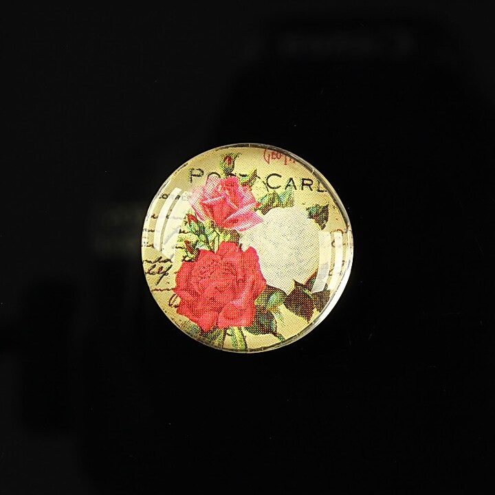 Cabochon sticla 20mm "Amazing roses" cod 158