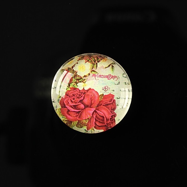 Cabochon sticla 20mm "Amazing roses" cod 159