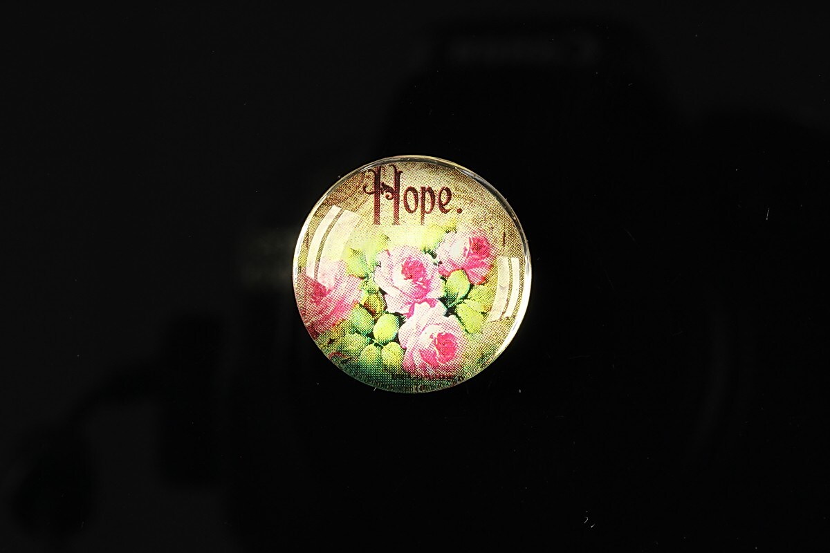 Cabochon sticla 20mm "Amazing roses" cod 160