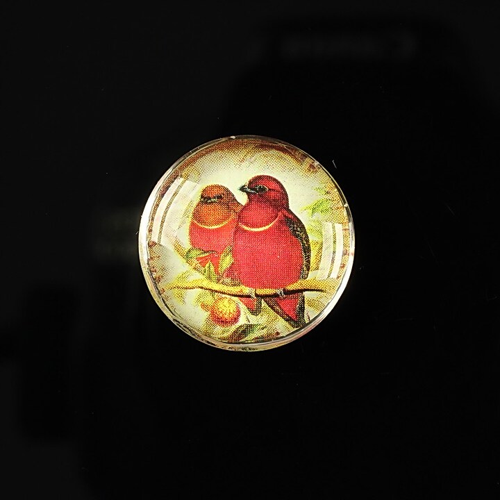 Cabochon sticla 20mm "Loving red" cod 167