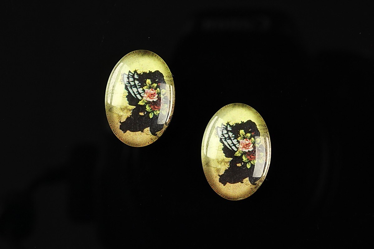 Cabochon sticla 18x13mm "Portrait" cod 233