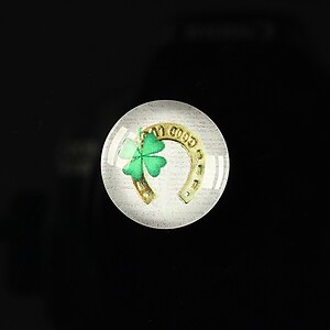 Cabochon sticla 18mm "Spring luck" cod 258