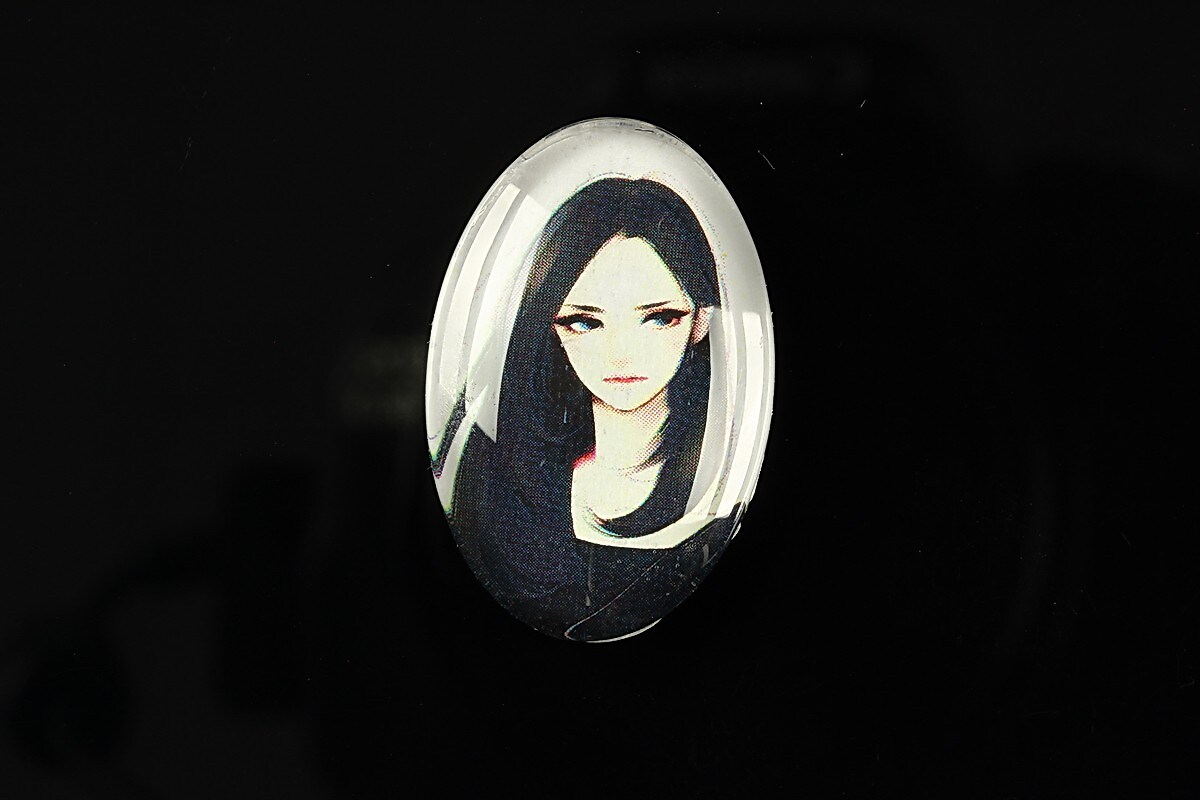 Cabochon sticla 30x20mm "Top model" cod 281