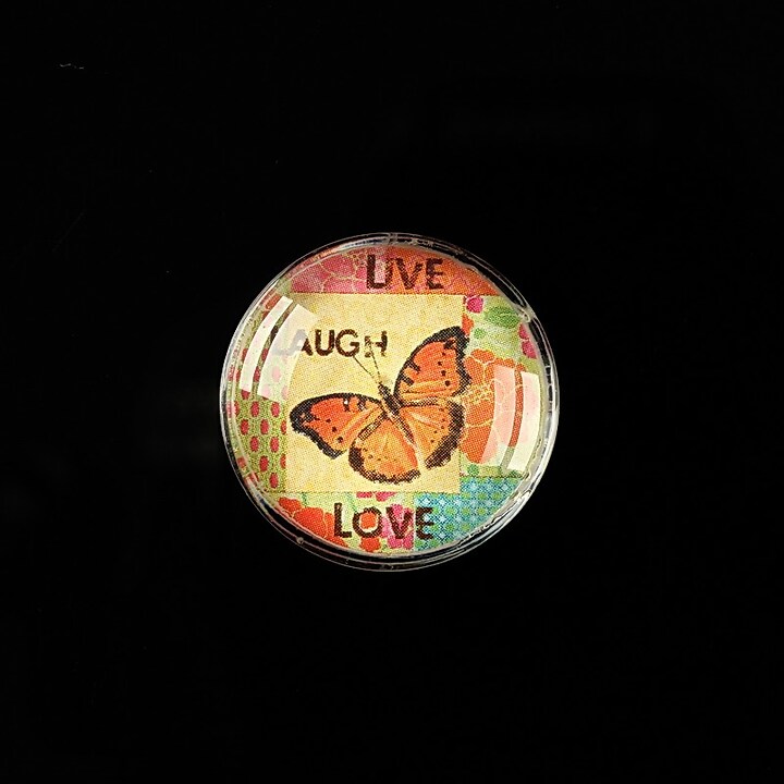 Cabochon sticla 20mm "Postage stamp" cod 378