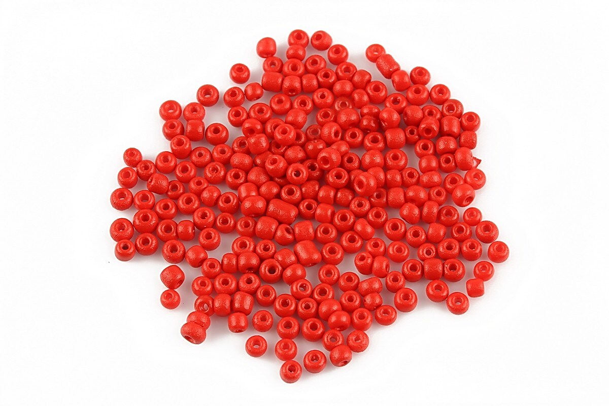 Margele de nisip opace 2mm (50g) - cod 140 - rosu