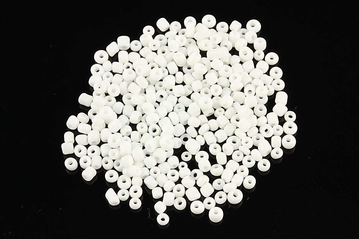 Margele de nisip 2mm (50g) - cod 089 - alb