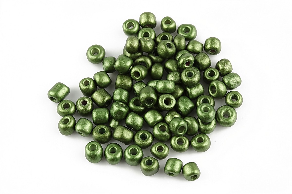 Margele de nisip lucioase 4mm (50g) - cod 171 - verde