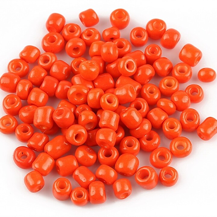 Margele de nisip opace 4mm (50g) - cod 273 - rosu corai