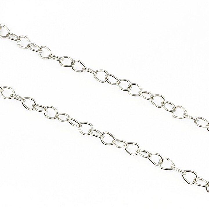 Lant argintiu inchis 4,5x5,3mm (49cm)
