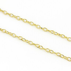 Lant auriu cu zale gravate 5x3,3mm (49cm)