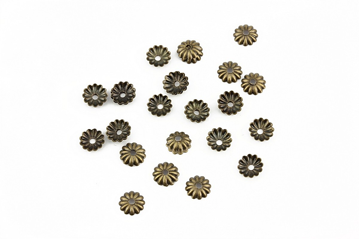 Capacele filigranate bronz 6x1,5mm (20buc.)