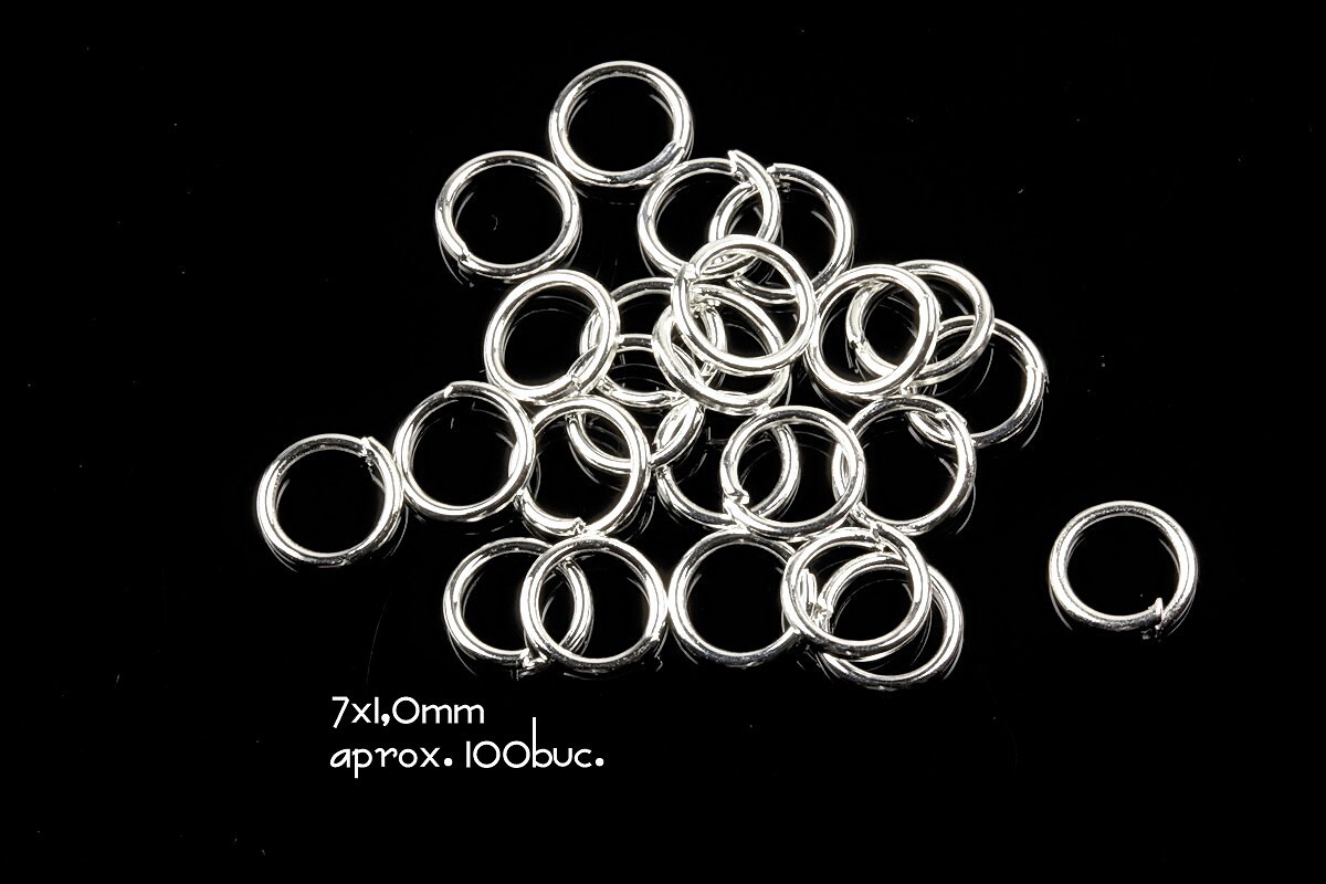 Zale argintii 7mm (grosime 0,9mm)