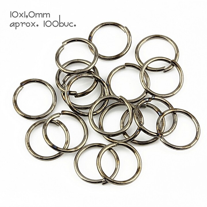 Zale gun metal 10mm (grosime 1,0mm)