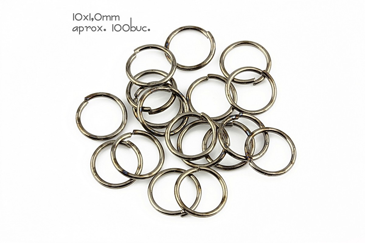 Zale gun metal 10mm (grosime 1,0mm)