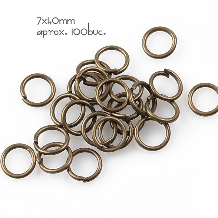 Zale bronz 7mm (grosime 1,0mm)