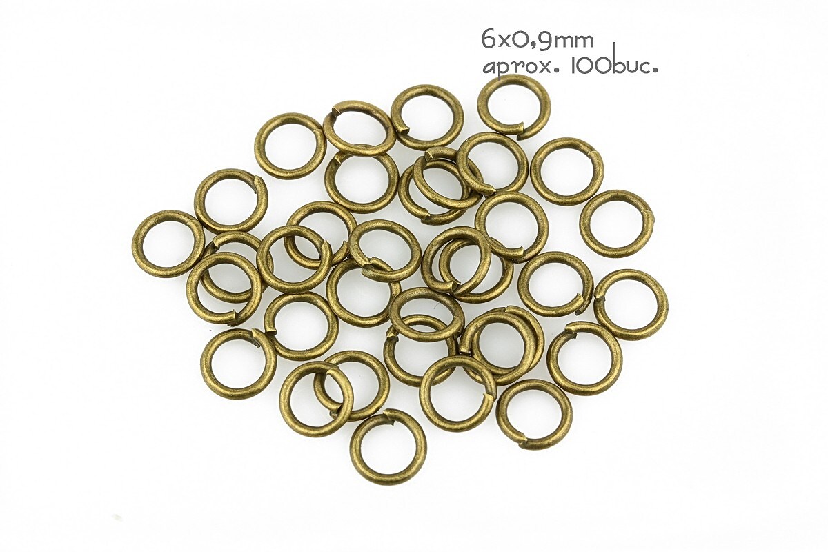 Zale bronz 6mm (grosime 0,9mm)