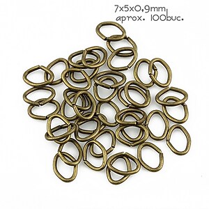 Zale bronz ovale 7x5mm (grosime 0,9mm)