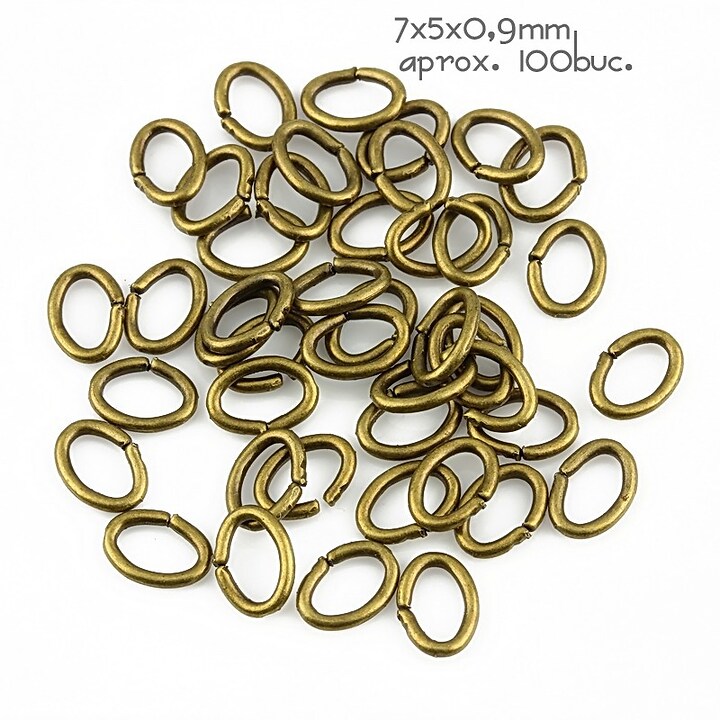 Zale bronz ovale 8x5mm (grosime 0,9mm)