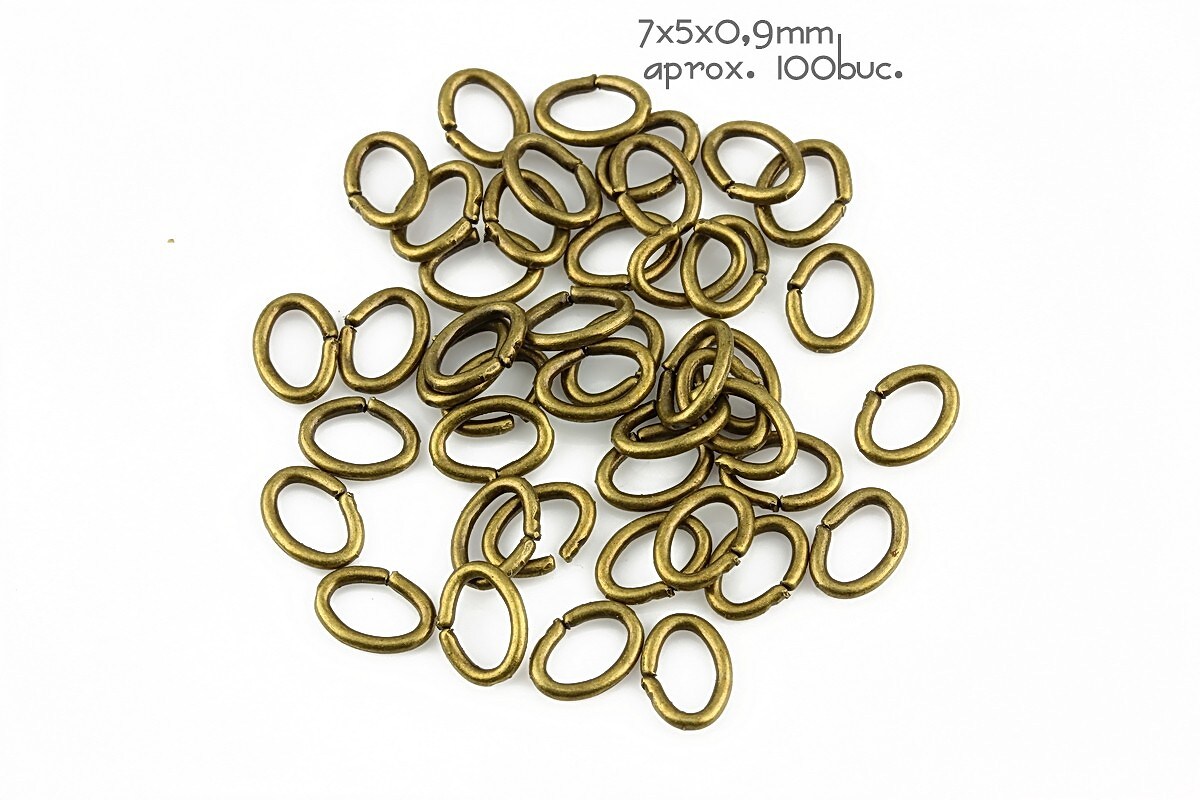 Zale bronz ovale 8x5mm (grosime 0,9mm)