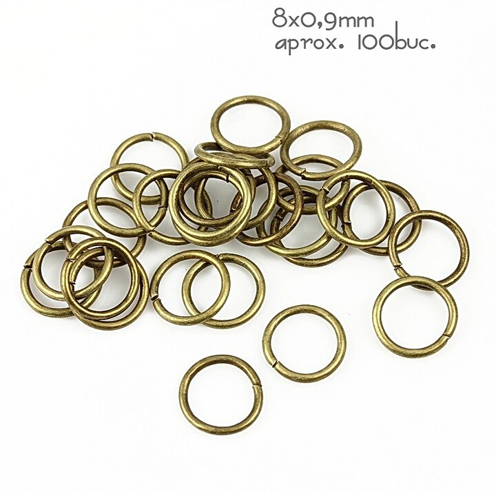 Zale bronz 8mm (grosime 0,9mm)