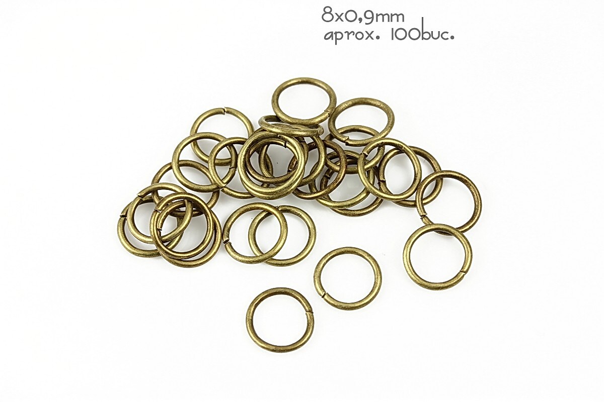 Zale bronz 8mm (grosime 0,9mm)