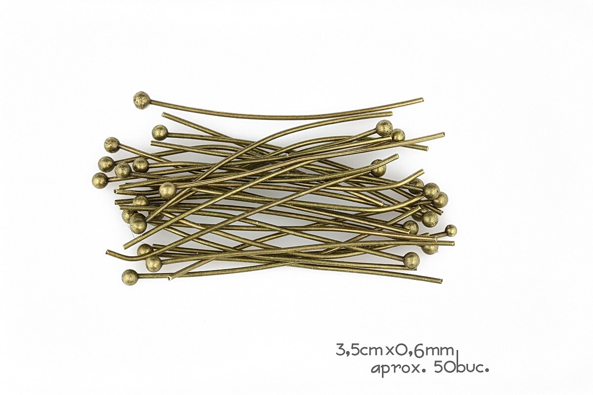 Ace cu bila bronz 3,5cm grosime 0,6mm (50 buc.)