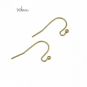 Tortite de cercei bronz 12x20mm (20 buc.)