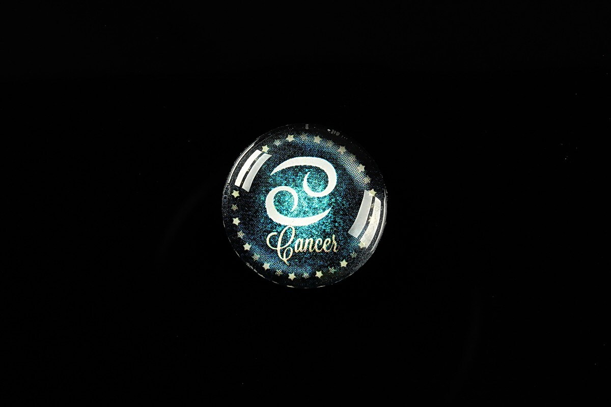 Cabochon sticla 18mm "Zodiac Signs" rac cod 422