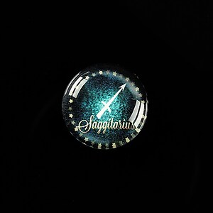 Cabochon sticla 18mm "Zodiac Signs" sagetator cod 427