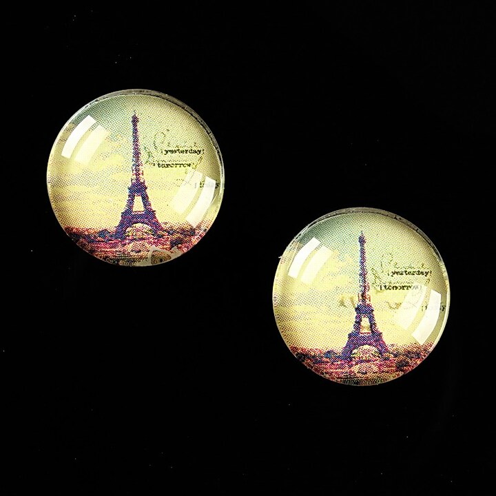 Cabochon sticla 16mm "Le Tour Eiffel" cod 456