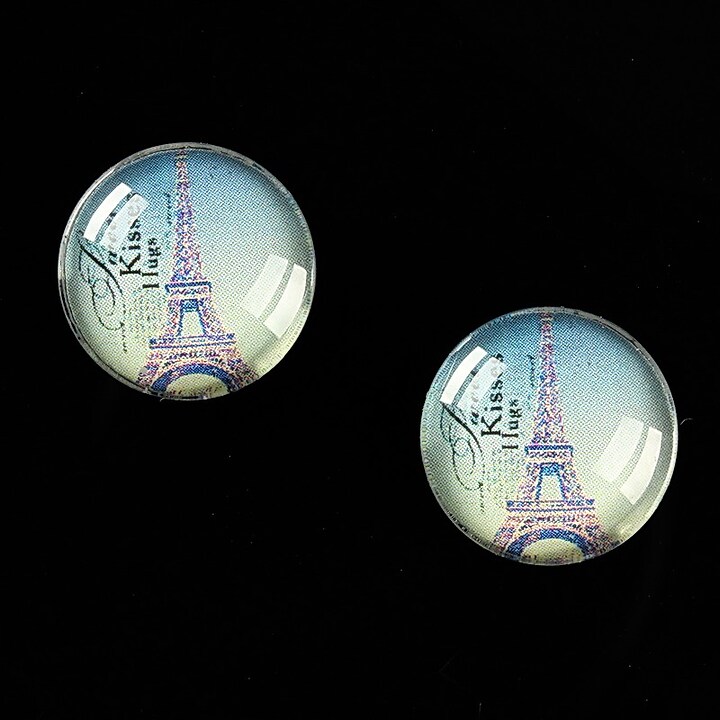 Cabochon sticla 16mm "Le Tour Eiffel" cod 457