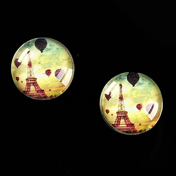 Cabochon sticla 16mm "Le Tour Eiffel" cod 459