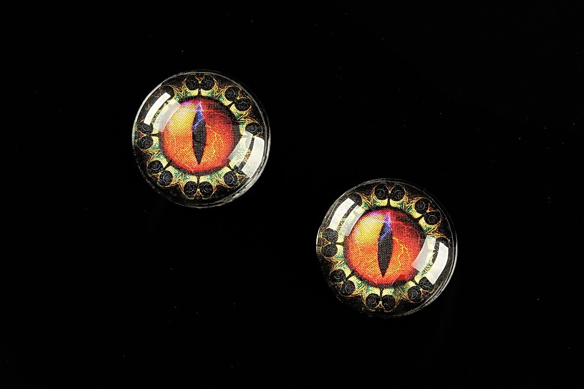 Cabochon sticla 16mm "Dragon Eye" cod 466