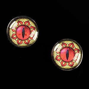 Cabochon sticla 16mm "Dragon Eye" cod 467