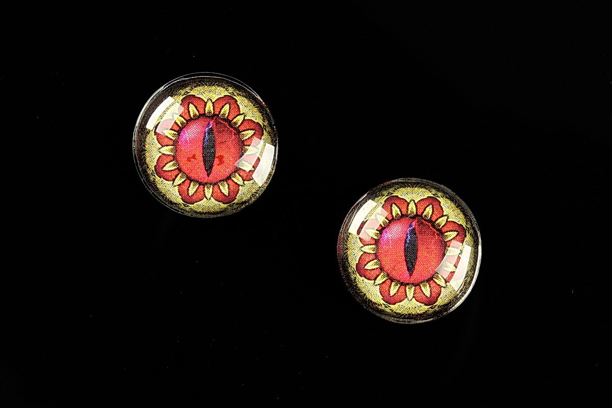 Cabochon sticla 16mm "Dragon Eye" cod 467