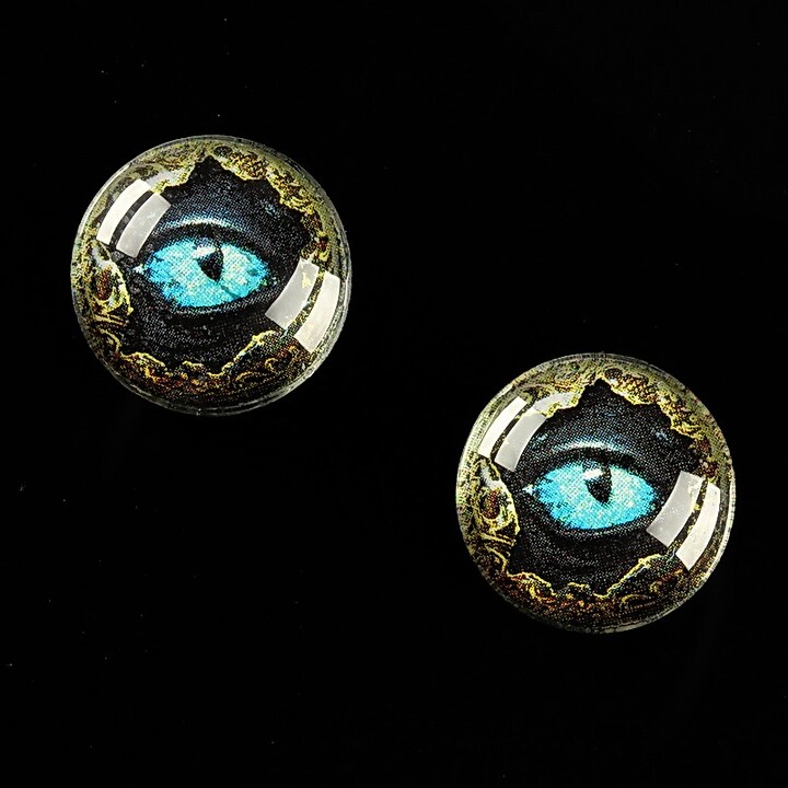 Cabochon sticla 16mm "Dragon Eye" cod 471