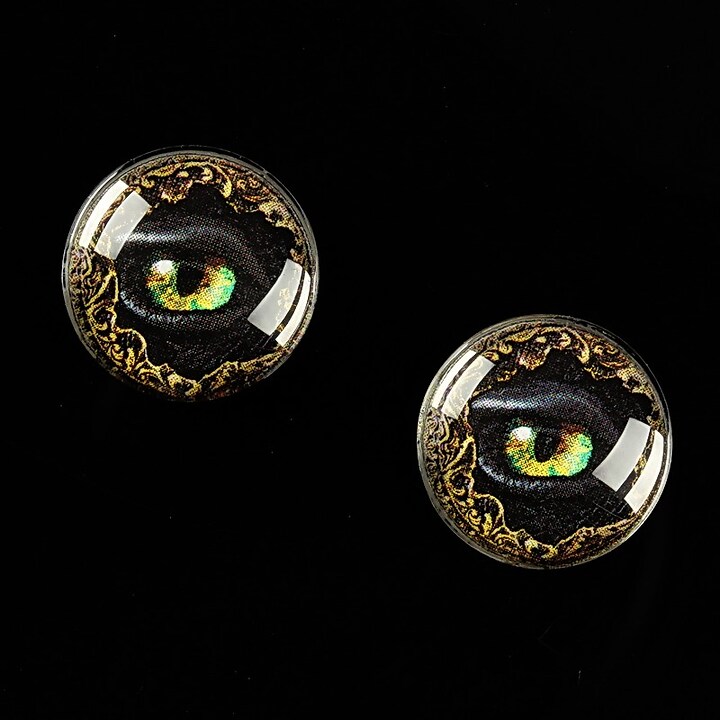 Cabochon sticla 16mm "Dragon Eye" cod 472