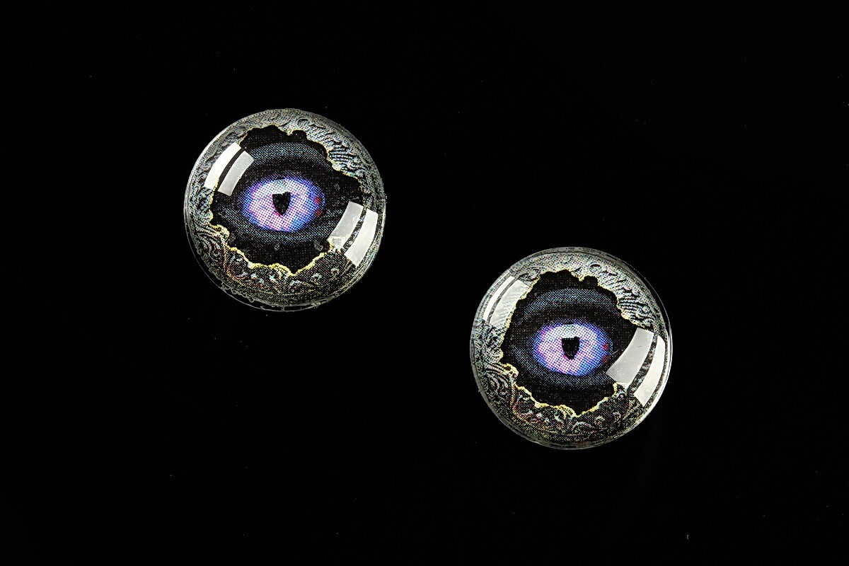 Cabochon sticla 16mm "Dragon Eye" cod 474