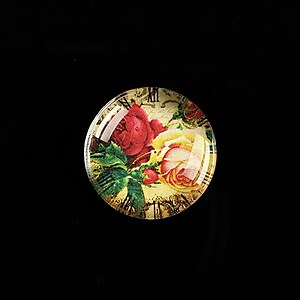 Cabochon sticla 20mm "Vintage Clocks" cod 490