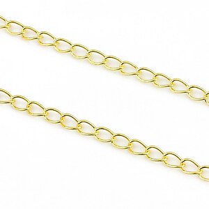 Lant auriu 5x3mm (49cm)