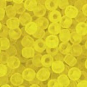 Margele Toho rotunde 11/0 - Transparent-Frosted Lemon